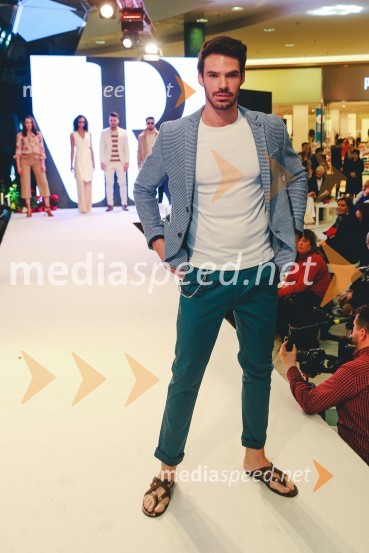  Matjaž Kumelj, manekenEuroparkova pomladna modna revija 2016