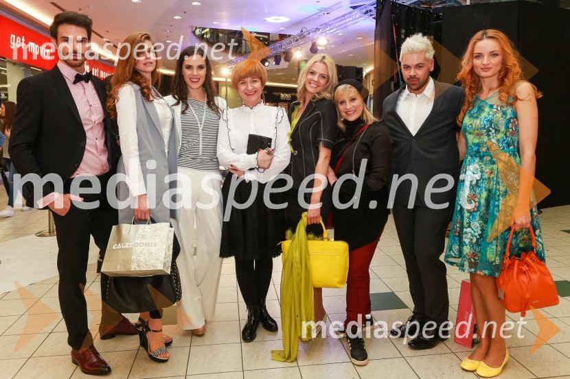  Matjaž Kumelj, maneken;  Karin Škufca, manekenka;  Ula  Furlan, igralka, voditeljica;  Petra Romih, vodja marketinga Europark;  Sabina Remar, manekenka;  Ana Žvorc, koreografinja, stilistka;  Nejc Simšič, novinar;  Jana  Koteska, manekenkaEuroparkova pomladna modna revija 2016