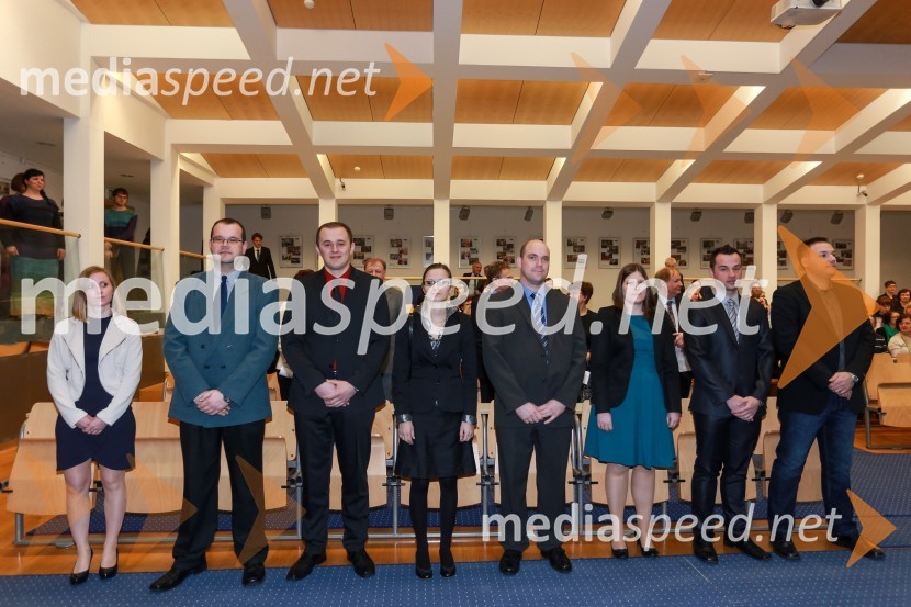 dr. Barbara Pirš, Fakulteta za kemijo in kemijsko tehnologijo, Univerza v Mariboru;  dr. Gregor Žerjav, Fakulteta za kemijo in kemijsko tehnologijo, Univerza v Mariboru;  dr. Peter  Trop, Fakulteta za kemijo in kemijsko tehnologijo, Univerza v Mariboru;  dr. Aleksandra  Petrovič, Fakulteta za kemijo in kemijsko tehnologijo Univerze v Mariboru;  dr. Lovro Belak, Fakulteta za elektrotehniko, računalništvo in informatiko, Univerza v Mariboru;  dr. Lili Nemec Zlatolas, Fakulteta za elektrotehniko, računalništvo in informatiko, Univerza v Mariboru;  dr. Simon Jurič, Fakulteta za elektrotehniko, računalništvo in informatiko, Univerza v Mariboru;  dr. Marko Kobal , Fakulteta za elektrotehniko, računalništvo in informatiko, univerza v MariboruPromocija doktorjev znanosti UM, marec 2016