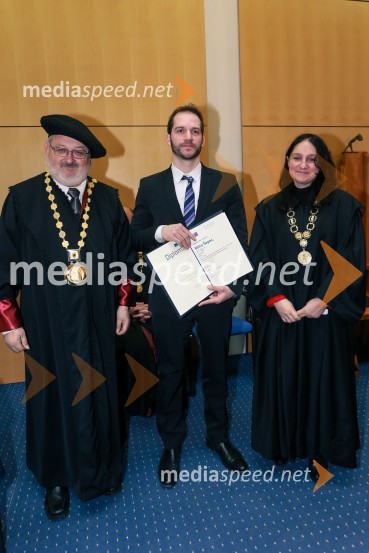 prof. dr. Igor Tičar, rektor, Univerza v Mariboru;  dr. Miha Šepec, Pravna fakulteta, Univerza v Mariboru;  izr. prof. dr.  Janja Hojnik, Prodekanica za raziskovalno dejavnost in mednarodne odnose, Pravna fakulteta, Univerza v MariboruPromocija doktorjev znanosti UM, marec 2016