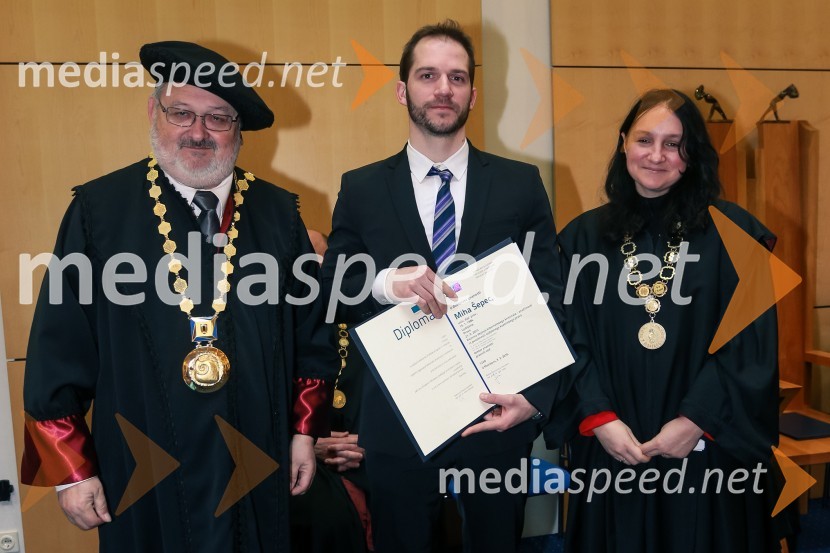 prof. dr. Igor Tičar, rektor, Univerza v Mariboru;  dr. Miha Šepec, Pravna fakulteta, Univerza v Mariboru;  izr. prof. dr.  Janja Hojnik, Prodekanica za raziskovalno dejavnost in mednarodne odnose, Pravna fakulteta, Univerza v MariboruPromocija doktorjev znanosti UM, marec 2016