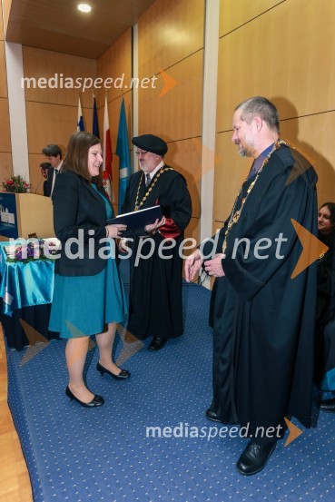  dr. Lili Nemec Zlatolas, Fakulteta za elektrotehniko, računalništvo in informatiko, Univerza v Mariboru; prof. dr. Igor Tičar, rektor, Univerza v Mariboru; prof. dr. Borut  Žalik, dekan, Fakulteta za elektrotehniko, računalništvo in informatiko, Univerza v MariboruPromocija doktorjev znanosti UM, marec 2016