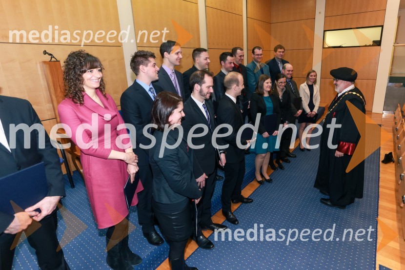  dr. Verena Rosič Feguš, Pravna fakulteta, Univerza v Mariboru;  dr. Tomaž Irgolič, Fakulteta za strojništvo, Univerza v Mariboru;  dr. Saša Štraus, Fakulteta za kmetijstvo in biosistemske vede, Univerza v Mariboru;  dr. Lucijan  Korošec, Fakulteta za elektrotehniko, računalništvo in informatiko, Univerza v Mariboru;  dr. Marko Kobal , Fakulteta za elektrotehniko, računalništvo in informatiko, univerza v Mariboru;  dr. Miha Šepec, Pravna fakulteta, Univerza v Mariboru;  dr. Simon Jurič, Fakulteta za elektrotehniko, računalništvo in informatiko, Univerza v Mariboru;  dr. Tine Konjedic, Fakulteta za elektrotehniko, računalništvo in informatiko;  dr. Peter  Trop, Fakulteta za kemijo in kemijsko tehnologijo, Univerza v Mariboru;  dr. Lili Nemec Zlatolas, Fakulteta za elektrotehniko, računalništvo in informatiko, Univerza v Mariboru;  dr. Gregor Žerjav, Fakulteta za kemijo in kemijsko tehnologijo, Univerza v Mariboru;  dr. Aleksandra  Petrovič, Fakulteta za kemijo in kemijsko tehnologijo UnivPromocija doktorjev znanosti UM, marec 2016