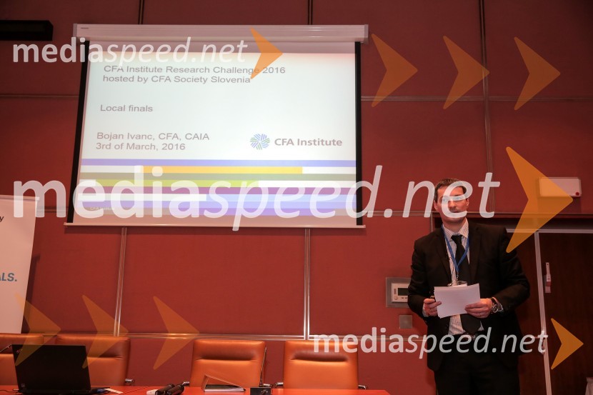 Bojan Ivanc, CFA, CAIA, vodja analitske skupine SKEP GZSCFA Institute Research Challenge 2016, lokalni finale