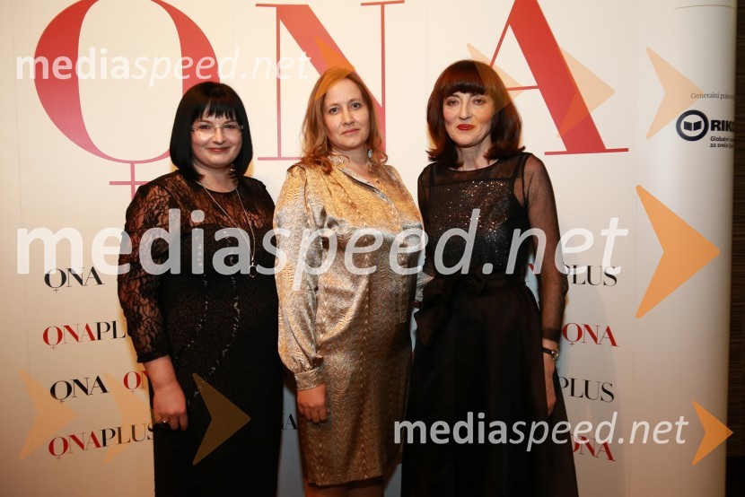  Nataša  Luša, prokuristka, Delo d.d.; mag. Irma Gubanec, predsednica uprave Delo d.d.;  Sabina Obolnar, urednica revij Ona ter OnaplusOna 365 za leto 2015 je Maja Plaz