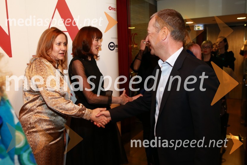 mag. Irma Gubanec, predsednica uprave Delo d.d.;  Igor Lah, podjetnikOna 365 za leto 2015 je Maja Plaz