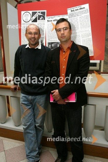 Jože Dežman, direktor Muzeja novejše zgodovine Slovenije in Dejan, galerija FotonOdprtje fotografske razstave ob 30-letnici skupine Pankrti