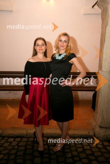  Katja Verderber - Katarina Mala, pevka;  Tanja  Žibert, voditeljica prireditve1. ženska salamiada v Sevnici na dan mučenikov razvajala dame