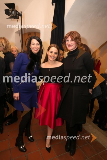  Petra Kancler, novinarka;  Katja Verderber - Katarina Mala, pevka;  Maja Štamol Droljc, modna oblikovalka1. ženska salamiada v Sevnici na dan mučenikov razvajala dame