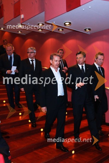  Igor Savič, generalni direktor Poslovni mediji d.o.o.;  Borut Pahor, predsednik Republike Slovenije;  Marjan  Mačkošek, predsednik GZS48. podelitev nagrad Gospodarske zbornice Slovenije