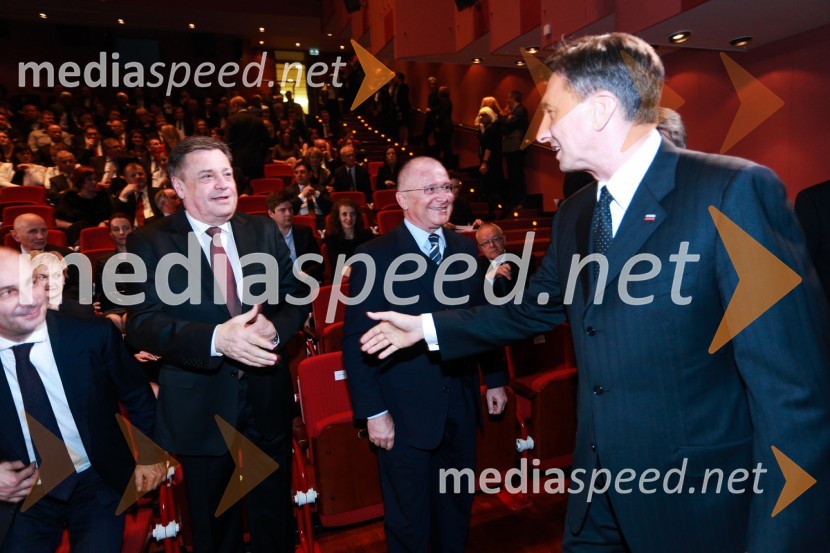  Zoran Janković, župan, Mestna občina Ljubljana;  Borut Pahor, predsednik Republike Slovenije48. podelitev nagrad Gospodarske zbornice Slovenije