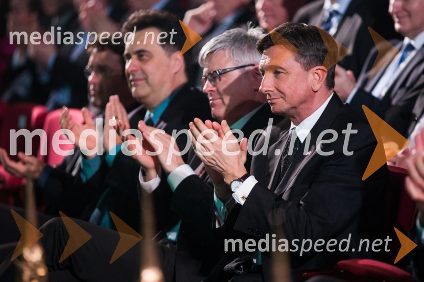  Samo Hribar Milič, generalni direktor GZS;  Borut Pahor, predsednik Republike Slovenije48. podelitev nagrad Gospodarske zbornice Slovenije