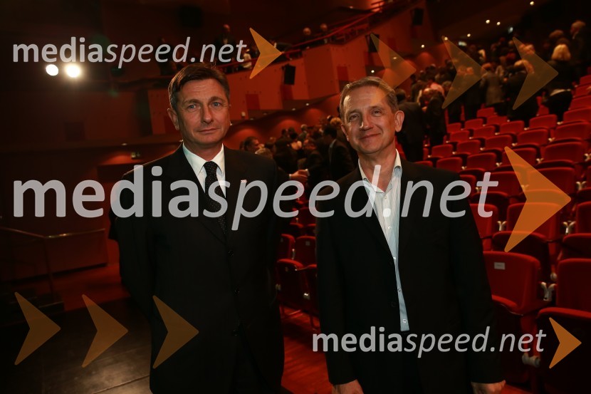  Borut Pahor, predsednik Republike Slovenije;  Igor Savič, generalni direktor Poslovni mediji d.o.o.48. podelitev nagrad Gospodarske zbornice Slovenije