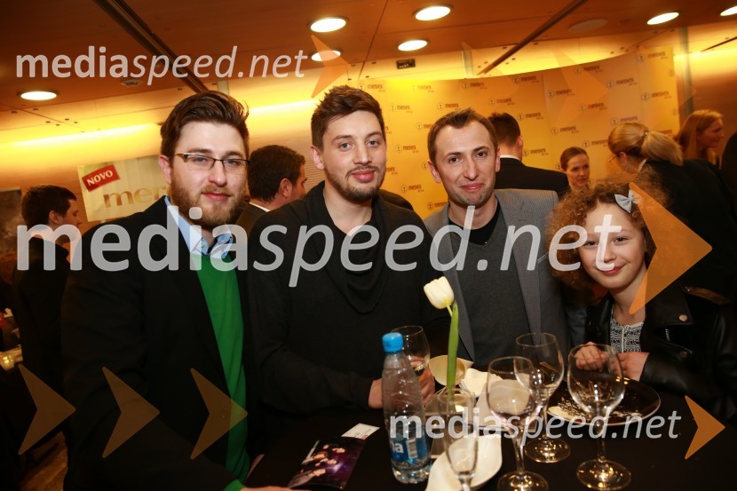  Gašper Bergant, stand up komik;  Tin Vodopivec, stand up komik;  Perica Jerkovič, stand-up komik;  Pika  Kovač, Naj smrklja 201448. podelitev nagrad Gospodarske zbornice Slovenije