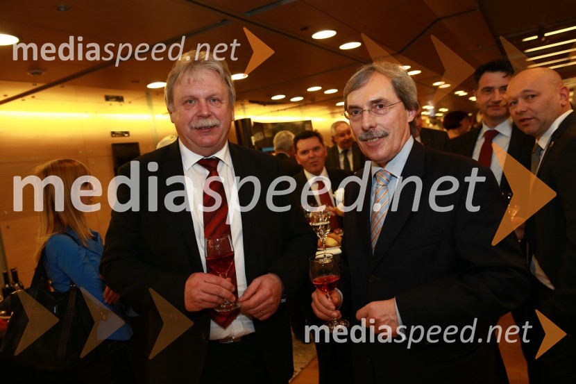  Mirjan  Kulovec, direktor podjetja Kolpa; mag. Sibil  Svilan, predsednik uprave SID Banke d.d.48. podelitev nagrad Gospodarske zbornice Slovenije