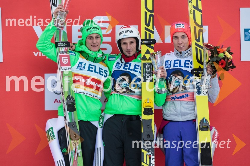 Dvojna zmaga za Slovenijo: Kranjec prvi, Prevc drugi