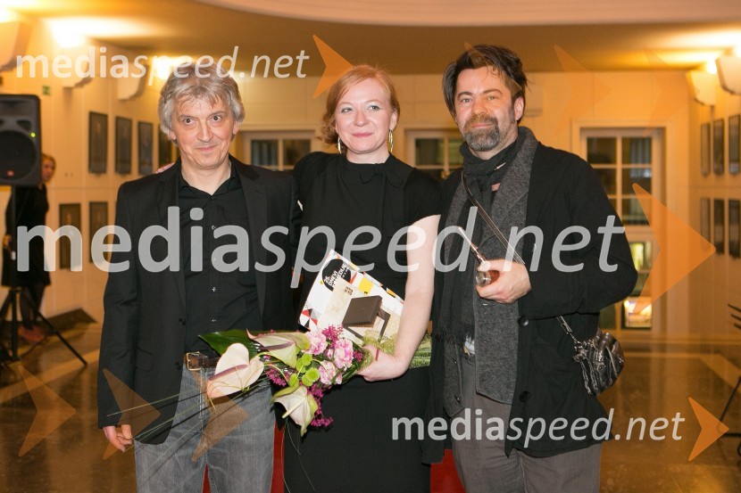  Iztok Mlakar, igralec;  Mateja Pucko, igralka;  Sandy Lopičić, režiserDnevi komedije 2016, zaključek festivala