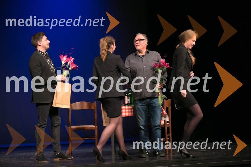  Tin Vodopivec, stand up komik;  ... ;  Boris Kobal, igralec;  ... Dnevi komedije 2016, zaključek festivala