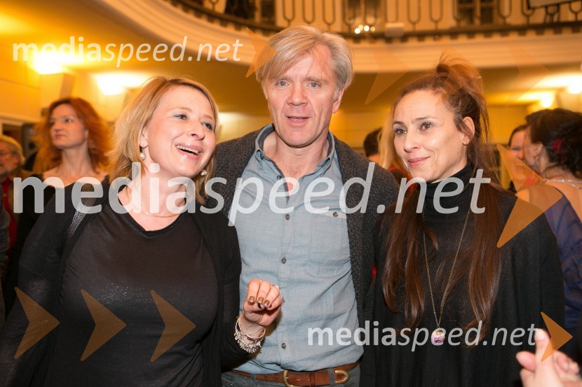  Tatjana Doma, dramaturginja, SLG Celje;  Brane  Završan, igralec;  Lučka Počkaj, igralkaDnevi komedije 2016, zaključek festivala