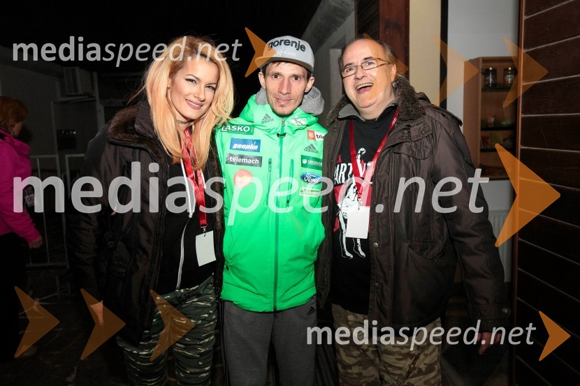  Karmen Klinc, skupina Rock Partyzani;  Robert Kranjec, smučarski skakalec;  Aleš Klinar, glasbenik, skupina Rock PartyzaniOpen Air Planica 2016