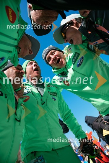 Trenerji slovenske smučarsko skakalne reprezentance.Planica 2016, nedelja, posamična tekma