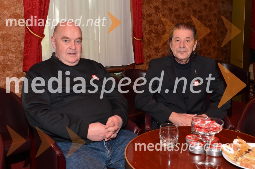  Marko  Derganc, igralec in pisatelj;  Emil  Filipčič, režiserButnskala, novinarska konferenca pred premiero predstave