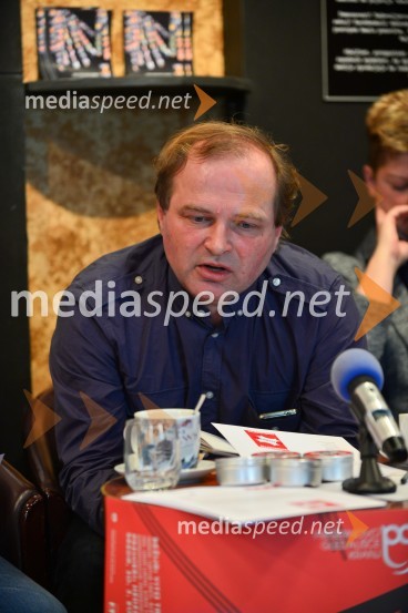 dr. Tomaž Toporišič, dramaturgButnskala, novinarska konferenca pred premiero predstave