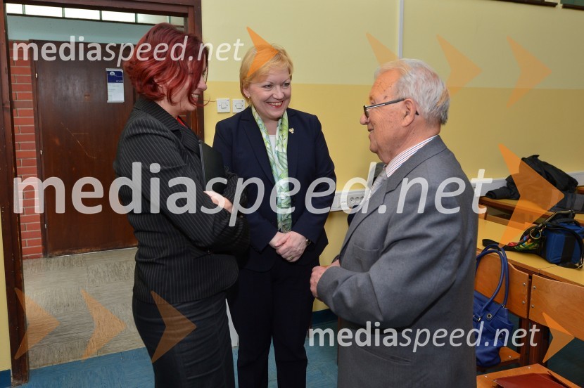 doc. dr. Eva Konečnik Kotnik, Oddelek za geografijo, Filozofska fakulteta, Univerza v Mariboru; prof. dr. Lučka Lorber, prorektorica za kakovost, Univerza v Mariboru; dr. Borut Belec, geograf, zaslužni profesor UM85-letnica zaslužnega profesorja dr. Boruta Belca