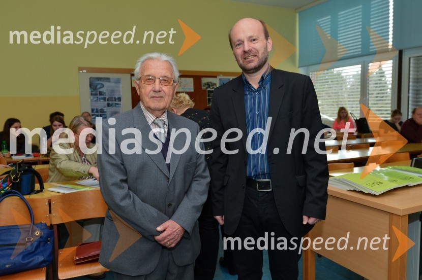 dr. Borut Belec, geograf, zaslužni profesor UM;  doc. dr. Igor  Žiberna, Predstojnik oddelka za geografijo, Filozofska fakulteta, Univerza v Mariboru85-letnica zaslužnega profesorja dr. Boruta Belca