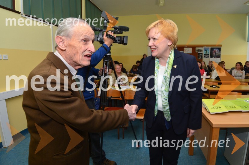 dr. Božidar Kert, geograf; prof. dr. Lučka Lorber, prorektorica za kakovost, Univerza v Mariboru85-letnica zaslužnega profesorja dr. Boruta Belca