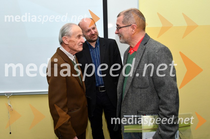 dr. Božidar Kert, geograf;  doc. dr. Igor  Žiberna, Predstojnik oddelka za geografijo, Filozofska fakulteta, Univerza v Mariboru; prof. dr. Božidar Kante, dekan, Filozofska fakulteta, Univerza v Mariboru85-letnica zaslužnega profesorja dr. Boruta Belca