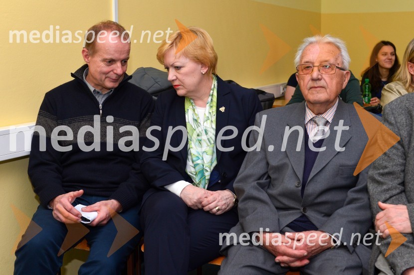 prof. dr. Marko Jesenšek, prorektor, Univerza v Mariboru; prof. dr. Lučka Lorber, prorektorica za kakovost, Univerza v Mariboru; dr. Borut Belec, geograf, zaslužni profesor UM85-letnica zaslužnega profesorja dr. Boruta Belca