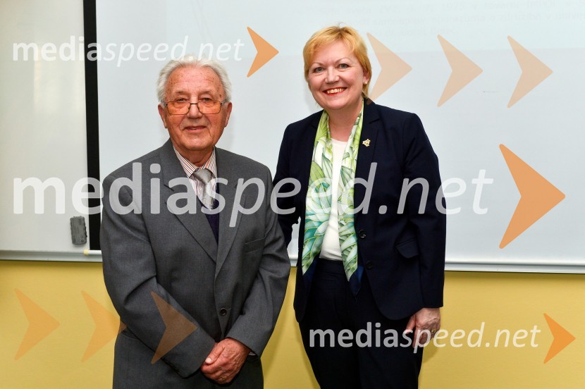 dr. Borut Belec, geograf, zaslužni profesor UM; prof. dr. Lučka Lorber, prorektorica za kakovost, Univerza v Mariboru85-letnica zaslužnega profesorja dr. Boruta Belca