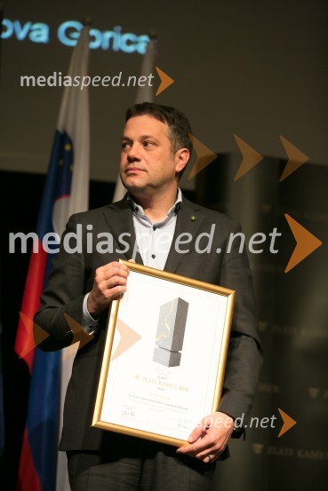  Matej Arčon, župan, Občina Nova GoricaZlati kamen 2016, podelitev priznanj