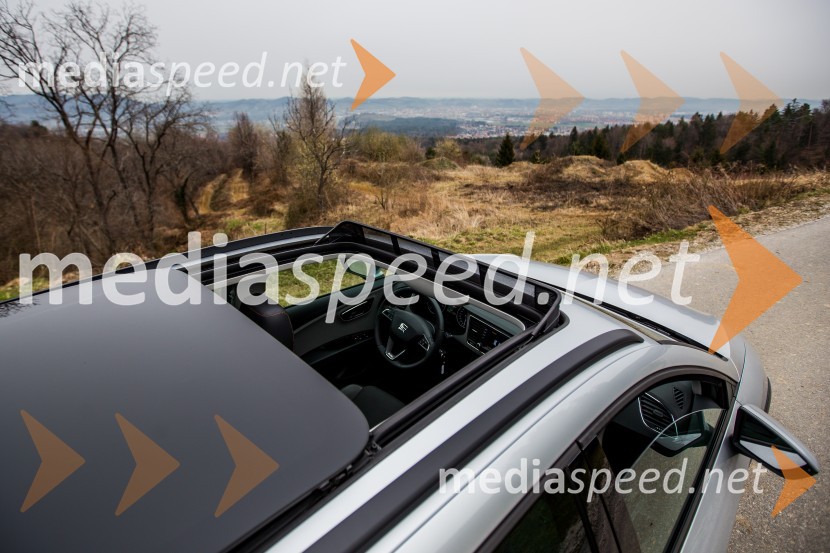 Seat Leon X-Perience 1.6 TDI CR 4Drive Start/Stop, okno odpre skoraj polovico streheSeat Leon X-Perience 1.6 TDI CR 4Drive Start/Stop, mediaspeed test