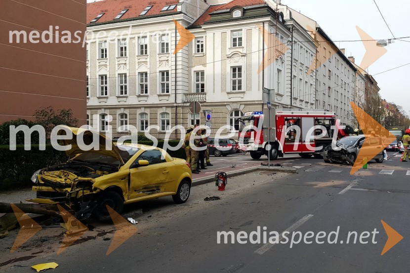 Prometna nesreča, križišče Maistrove ulice ter Ulice heroja StanetaPrometna nesreča v Mariboru