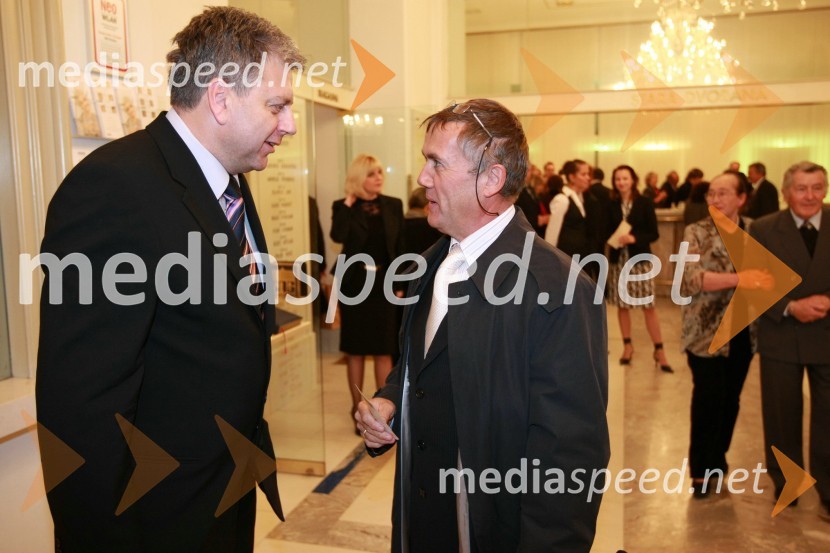 Andrej Verlič, podžupan Mestne občine Maribor in Franc Pukšič, poslanec SDS42. Borštnikovo srečanje 2007, podelitev Borštnikovovega prstana