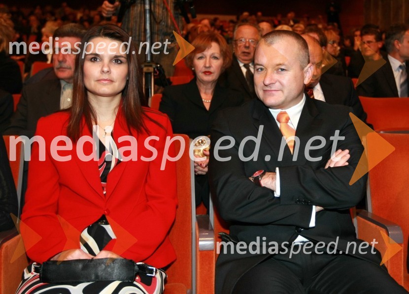 Franc Kangler, župan Maribora z ženo Tanjo42. Borštnikovo srečanje 2007, podelitev Borštnikovovega prstana