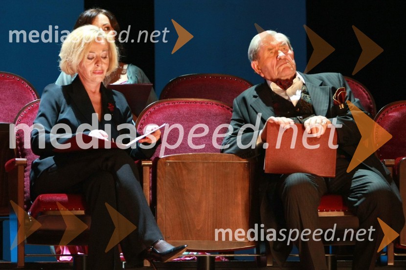 Milena Zupančič, igralka in Jurij Souček, igralec42. Borštnikovo srečanje 2007, podelitev Borštnikovovega prstana