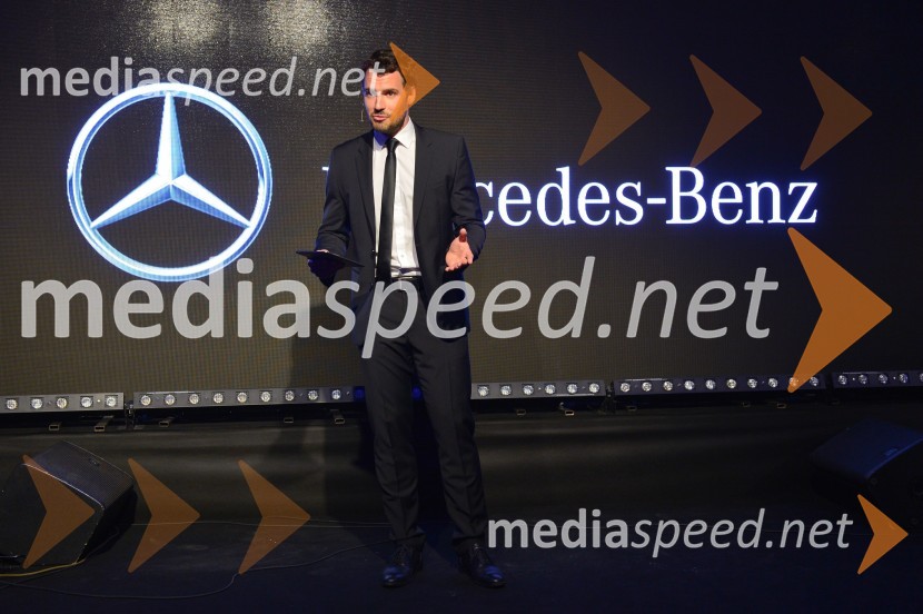  David Urankar, televizijski voditelj, manekenMercedes-Benz razred E, VIP predstavitev