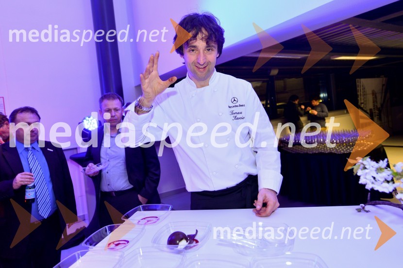  Tomaž Kavčič, kuharski mojster, Pri Lojzetu, ZemonoMercedes-Benz razred E, VIP predstavitev