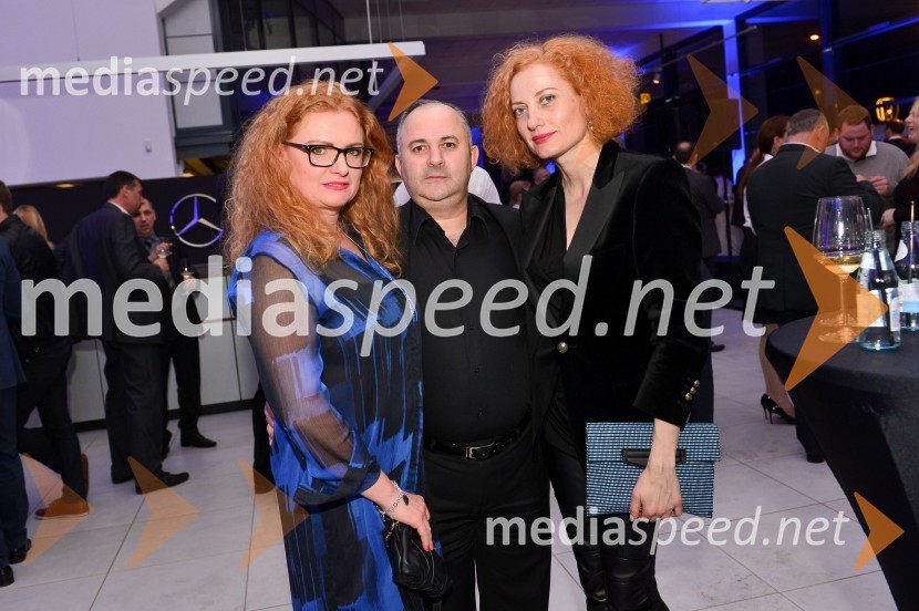  Diana Bobnar,  direktorica DBC Medikal d.o.o.;  Janez  Bobnar,  prokurist DBC Medikal d.o.o.;  Hermina Kovačič, svetovalka za odnose z javnostmiMercedes-Benz razred E, VIP predstavitev