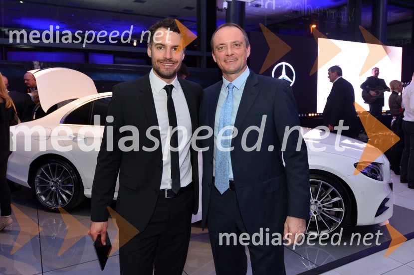  David Urankar, televizijski voditelj, maneken;  ... Mercedes-Benz razred E, VIP predstavitev