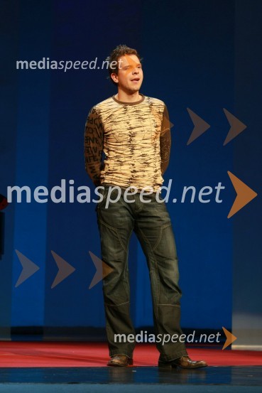 Aljaž Jovanović, dobitnik nagrade za mladega igralca v predstavi Ojdip v Korintu42. Borštnikovo srečanje 2007, podelitev Borštnikovovega prstana