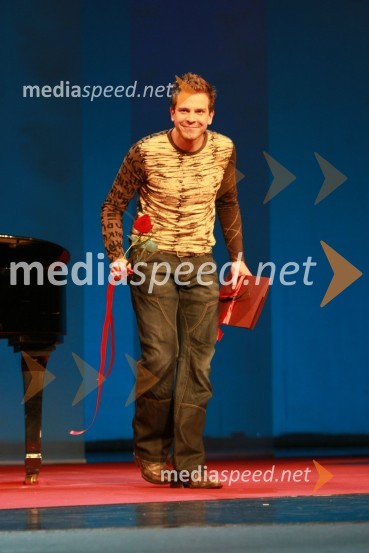 Aljaž Jovanović, dobitnik nagrade za mladega igralca v predstavi Ojdip v Korintu42. Borštnikovo srečanje 2007, podelitev Borštnikovovega prstana