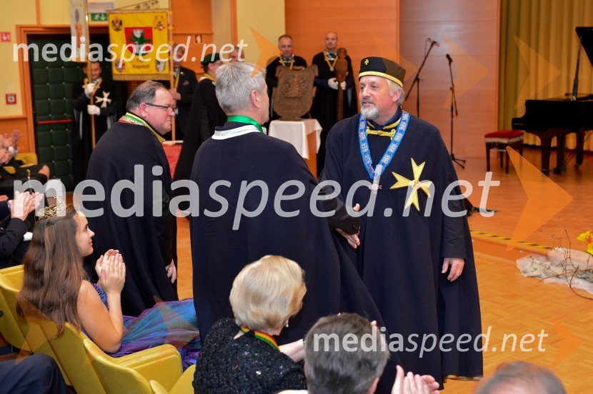  Andrej Šajnovič, Drugi legat, Legatura za Pomurje, Evropski red vitezov vina, Konzulat za Sloveniijo;  Franz Haschej, senatni odposlanec za Slovenijo, Evropski red vitezov vinaViteška svečanost ob ustanovitvi Legature za Pomurje