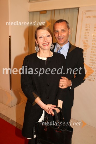  Nataša  Matješec Rošker,  igralka;  Danilo Rošker, direktor SNG MariborGusar, premiera baleta SNG Maribor