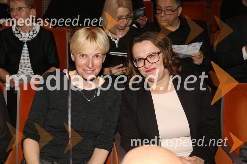 prof. dr. Mihaela Koletnik, nekdanja prorektorica, Univerza v Mariboru;  Lidija Divjak Mirnik, direktorica Študentskih domov UM, mestna svetnica MOM (LPR)Gusar, premiera baleta SNG Maribor