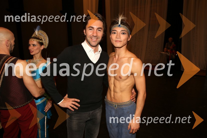  Edward Clug, umetniški direktor, Balet SNG Maribor;  Yuya Omaki, baletni solistGusar, premiera baleta SNG Maribor