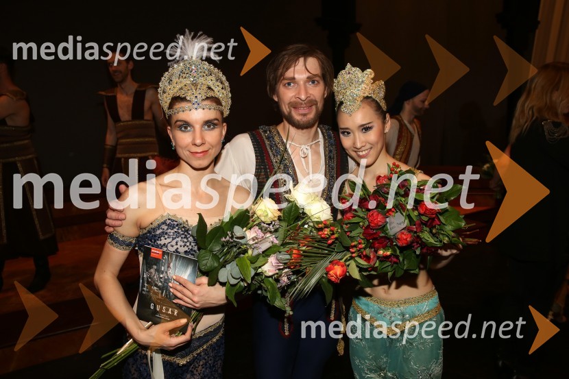  Tetiana Svetlična, baletna solistka;  Anton Bogov, baletnik;  ... Gusar, premiera baleta SNG Maribor